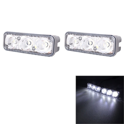 2 PCS MZ 9W 540LM 6500K 3-LED White Light Wired Car Daytime Running Light Fog Lamp, DC12-24V,Light Wire: 15cm - Fog / Driving Lights by PMC Jewellery | Online Shopping South Africa | PMC Jewellery | Buy Now Pay Later Mobicred