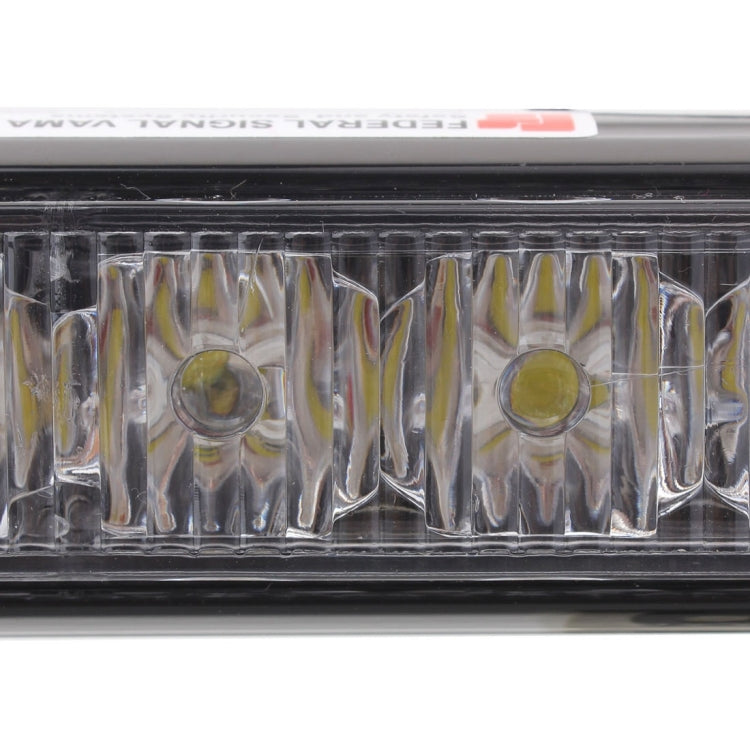 2 PCS  6 inch 6 LED 2 x 18W Car Flash Warning Light Yellow Change White Waterproof Emergency Light, DC 12V - free shipping - PMC TechLife - Order now!