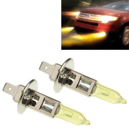 2 X H1 HOD Halogen Bulbs 12V 100W 2400 LM 3500K Yellow Light Headlights - Halogen Lights by PMC Jewellery | Online Shopping South Africa | PMC Jewellery