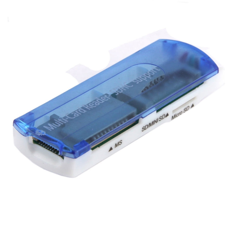 20 PCS USB 2.0 Multi Card Reader, Support SD / MMC, MS, TF, M2 Card, Random Color Delivery - free shipping - PMC Jewellery - Order now!