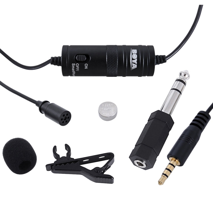 Boya BY-M1 Mini Lavalier Microphone(Black) - Camera Microphone by BOYA | Online Shopping South Africa | PMC Jewellery | Buy Now Pay Later Mobicred