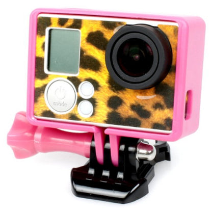 TMC High Quality Tripod Cradle Frame Mount Housing for GoPro HERO4 /3+ /3, HR191(Pink) - Protective Frame by TMC | Online Shopping South Africa | PMC Jewellery | Buy Now Pay Later Mobicred