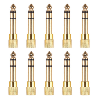 6.35mm Male to 3.5mm Female Audio Jack Adapters (10 Pcs in One Package, the Price is for 10 Pcs) - Connectors & Terminals by PMC Jewellery | Online Shopping South Africa | PMC Jewellery