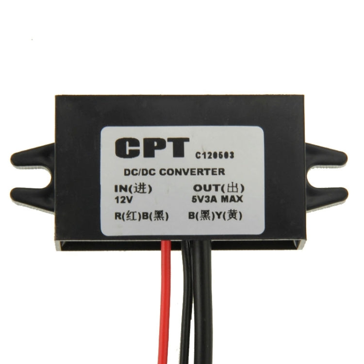 12V To 5V USB Car Power Charger Adapter Step Down Module DC-DC Converter for GPS / Vehicle Recorder - Voltage Stabilizer by PMC TechLife | Online Shopping South Africa | PMC TechLife | Buy Now Pay Later Mobicred
