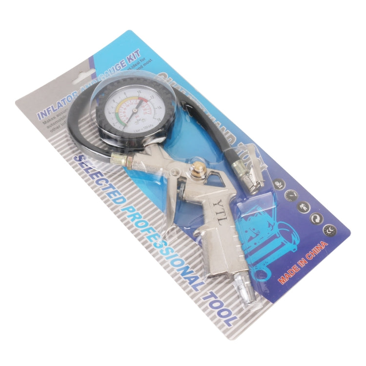 Car Inflator and Gauge Kit, Pressure Range: 0-220PSI - Tire Pressure Gauges by PMC TechLife | Online Shopping South Africa | PMC TechLife | Buy Now Pay Later Mobicred