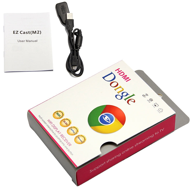 Ez Cast Full 1080P Mini DLNA Display Receiver Dongle WiFi Display Sharer (M2)(Black) - Wireless Display Dongle by PMC TechLife | Online Shopping South Africa | PMC TechLife | Buy Now Pay Later Mobicred