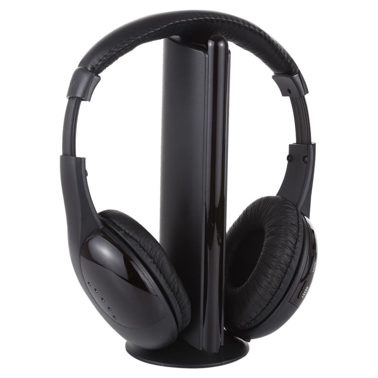 MH2001 Hi-Fi 5 in 1 Receiver + Emitter Wireless Headphone(Black) - Headset & Headphone by PMC TechLife | Online Shopping South Africa | PMC TechLife