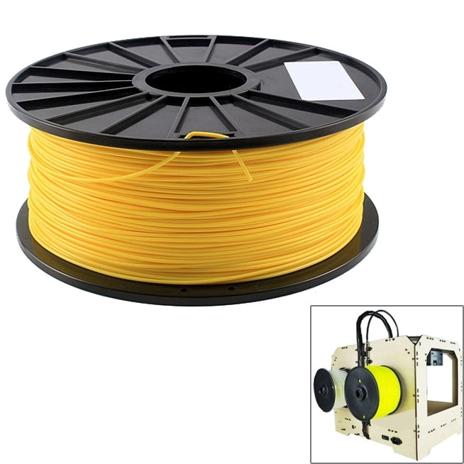 PLA 1.75 mm Fluorescent 3D Printer Filaments, about 345m(Yellow) - Consumables by PMC TechLife | Online Shopping South Africa | PMC TechLife | Buy Now Pay Later Mobicred