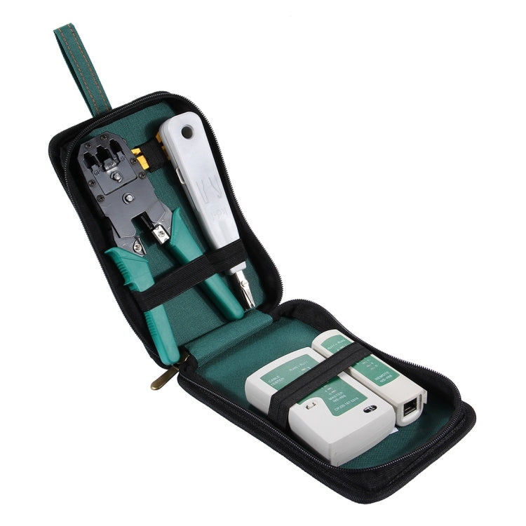 5 in 1 RJ45 Crimping Crimper Stripper Punch Down RJ11 Cat5 Cat6 Wire Line Detector Ethernet Network Cable Tester Tools Kits - Lan Cable and Tools by PMC Jewellery | Online Shopping South Africa | PMC Jewellery | Buy Now Pay Later Mobicred
