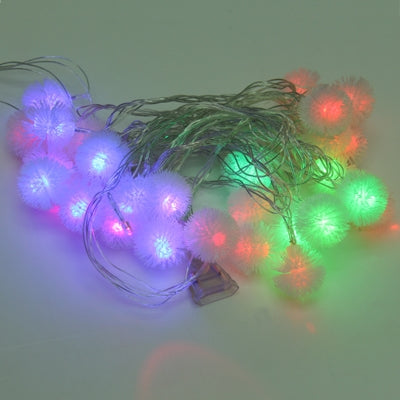 7m Snowball Pendants Pendants Decoration String Lights, 30-LED Multi-Colored Light  (AC 12-240V / EU Plug)(White) - Holiday Lights by PMC TechLife | Online Shopping South Africa | PMC TechLife | Buy Now Pay Later Mobicred