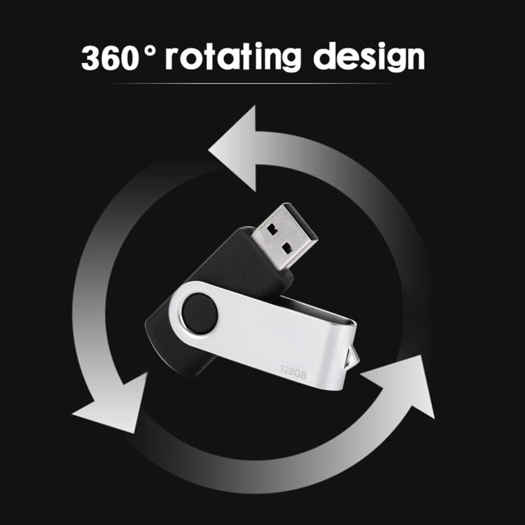 128GB Twister USB 2.0 Flash Disk(Black) - USB Flash Drives by PMC Jewellery | Online Shopping South Africa | PMC Jewellery | Buy Now Pay Later Mobicred