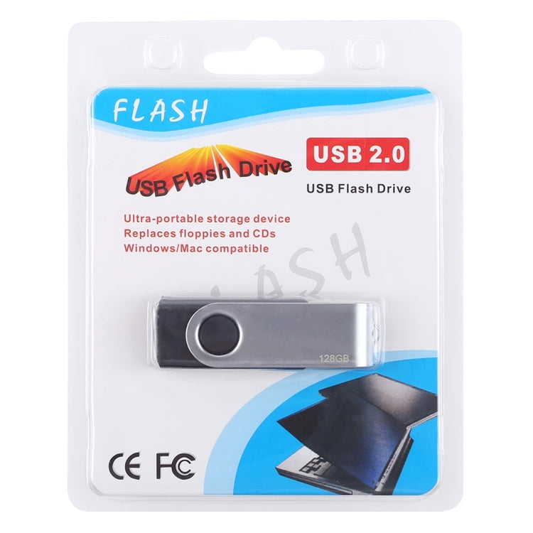 128GB Twister USB 2.0 Flash Disk(Black) - USB Flash Drives by PMC Jewellery | Online Shopping South Africa | PMC Jewellery | Buy Now Pay Later Mobicred