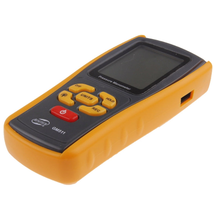 BENETECH GM511 LCD Display Pressure Manometer(Yellow) - free shipping - PMC Jewellery - Order now!