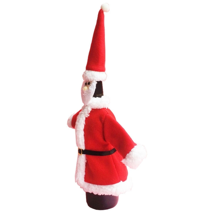 Christmas Dinner Table Santa Decoration Cloth Plush Champagne Wine Bottle Bags Sets - Christmas Gift Bags & Boxes by PMC TechLife | Online Shopping South Africa | PMC TechLife | Buy Now Pay Later Mobicred