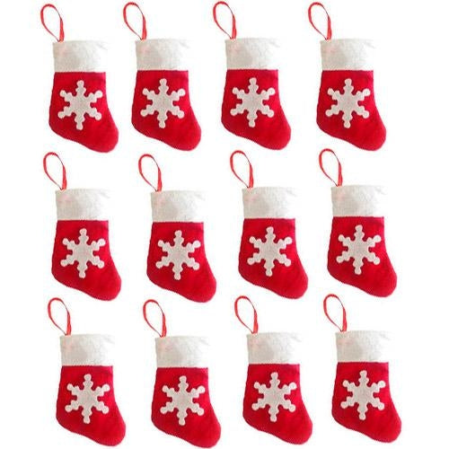 12 PCS Socks Shape Christmas Decoration Party Dinner Table Silverware Holders Pockets Diet Tools Decor Bag - Christmas Furniture Decoration by PMC TechLife | Online Shopping South Africa | PMC TechLife | Buy Now Pay Later Mobicred