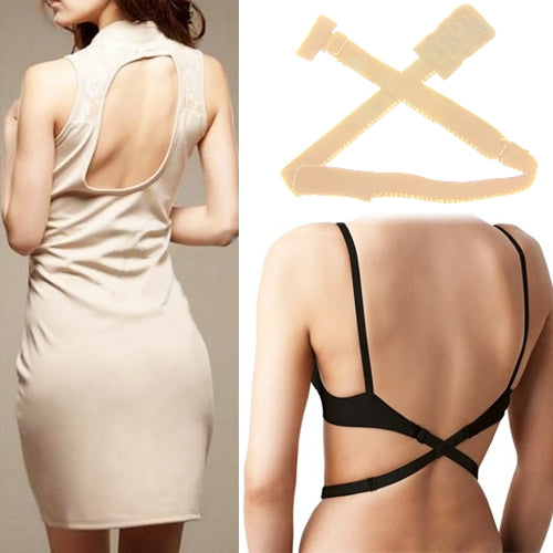 Adjustable Low Back Bra Strap Converter Backless V Conversion Solution(Khaki) - free shipping - PMC TechLife - Order now!