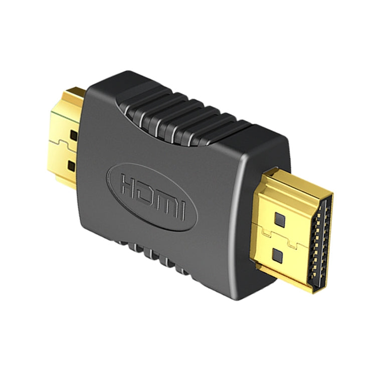 Gold Plated HDMI 19 Pin Male to HDMI 19 Pin Male Adapter, Support Full HD 1080P(Black) - Adapter by PMC Jewellery | Online Shopping South Africa | PMC Jewellery