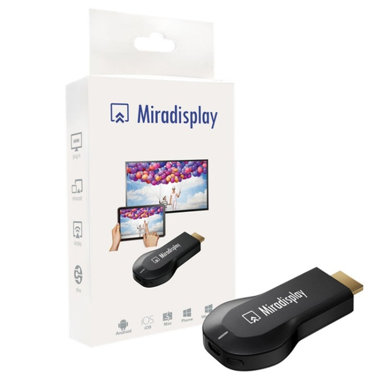 Miradisplay WiFi HDMI Display Dongle / Miracast Airplay DLNA Display Receiver Dongle(Black) - Wireless Display Dongle by PMC Jewellery | Online Shopping South Africa | PMC Jewellery | Buy Now Pay Later Mobicred