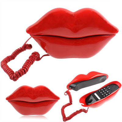 Sexy Red Hot lips Shape Wire Corded Telephone(Red) - Others by PMC TechLife | Online Shopping South Africa | PMC TechLife