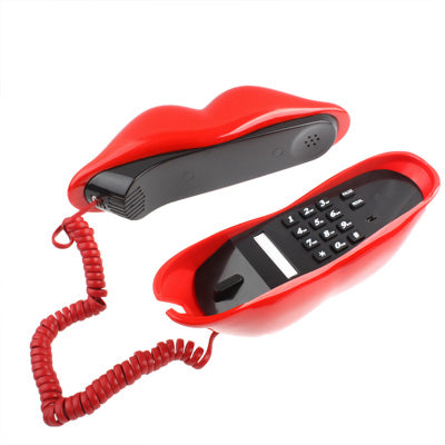 Sexy Red Hot lips Shape Wire Corded Telephone(Red) - Others by PMC TechLife | Online Shopping South Africa | PMC TechLife