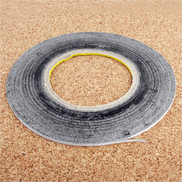 1mm Double Sided Adhesive Sticker Tape for iPhone / Samsung / HTC Mobile Phone Touch Panel Repair, Length: 50m(Black) - free shipping - PMC TechLife - Order now!