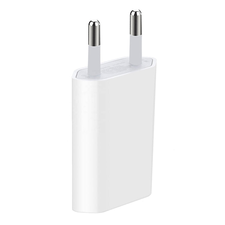 5V / 1A EU Socket USB Charger Adapter For  iPhone, Galaxy, Huawei, Xiaomi, LG, HTC and Other Smart Phones, Rechargeable Devices(White) - USB Charger by PMC Jewellery | Online Shopping South Africa | PMC Jewellery | Buy Now Pay Later Mobicred