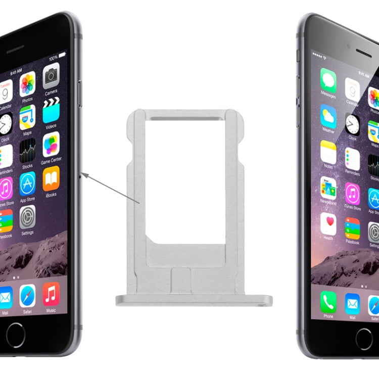 Card Tray  for iPhone 6(Silver) - iPhone 6/6 Plus Parts by PMc TechLife | Online Shopping South Africa | PMc TechLife | Buy Now Pay Later Mobicred