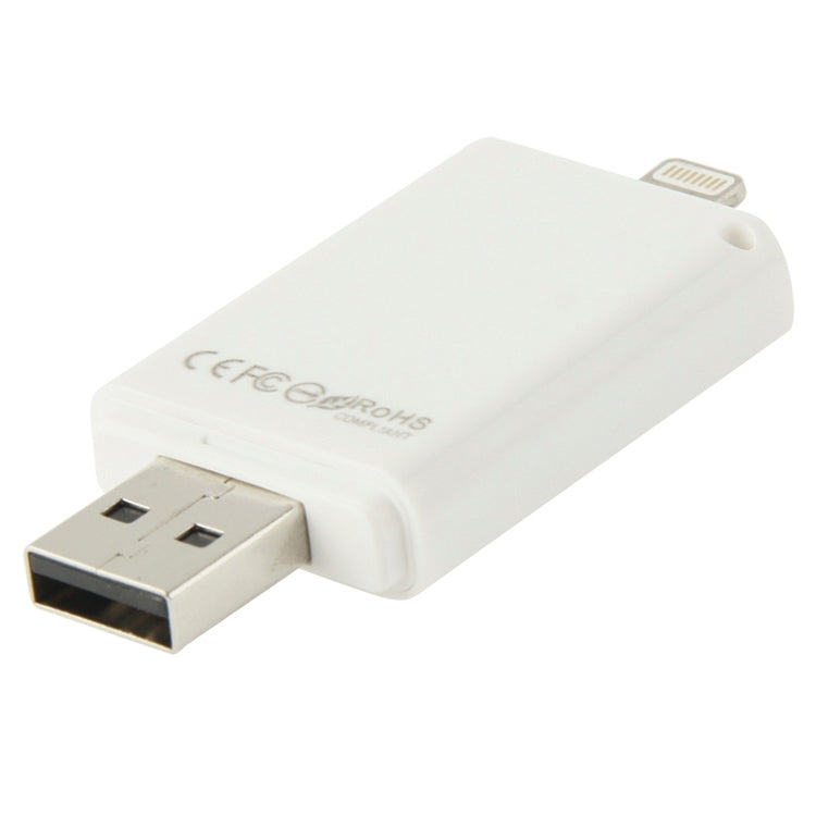 32GB i-Flash Driver HD U Disk USB Drive Memory Stick for iPhone / iPad / iPod touch(White) - free shipping - PMC Jewellery - Order now!