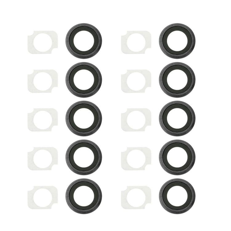 10 Pairs / Set Rear Camera Lens Ring + Flashlight Bracker for iPhone 6 Plus & 6s Plus(Grey) - iPhone 6/6 Plus Parts by PMc TechLife | Online Shopping South Africa | PMc TechLife | Buy Now Pay Later Mobicred