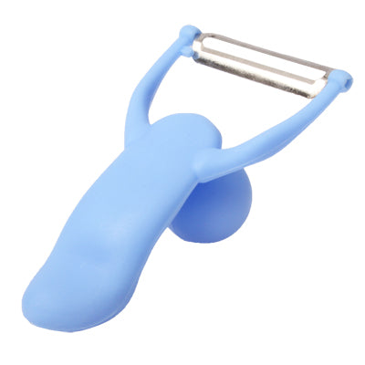 Men Shaped Fruit Vegetable Kitchen Blade Peeler with Durable ABS Handle(Blue) - Cutter & Peeler by PMC TechLife | Online Shopping South Africa | PMC TechLife | Buy Now Pay Later Mobicred