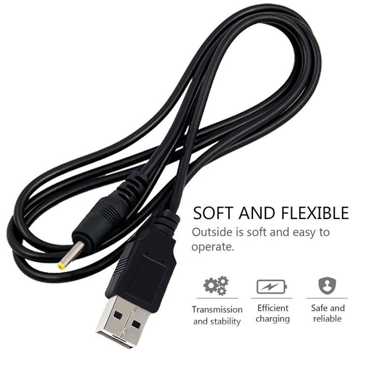 USB Male to DC 2.5 x 0.7mm Power Cable, Length: 1.2m(Black) - free shipping - PMC TechLife - Order now!