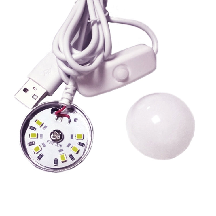 2W Dimmable USB LED Light Bulb with Magnetic, USB-2W-WW 5V 140-150Lumens 6 LED - USB Light by PMC Jewellery | Online Shopping South Africa | PMC Jewellery | Buy Now Pay Later Mobicred