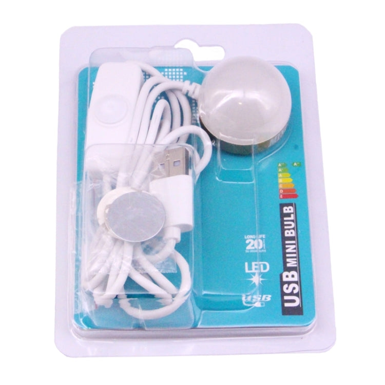 2W Dimmable USB LED Light Bulb with Magnetic, USB-2W-WW 5V 140-150Lumens 6 LED - USB Light by PMC Jewellery | Online Shopping South Africa | PMC Jewellery | Buy Now Pay Later Mobicred