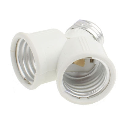E27 to 2 E27 Light Bulbs Conversion Socket Double Lamp Socket(White) - Lamp Holders & Bases by PMC TechLife | Online Shopping South Africa | PMC TechLife | Buy Now Pay Later Mobicred