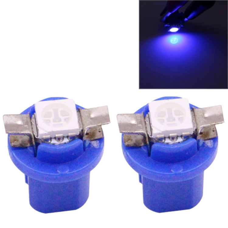 2 PCS B8.5 Blue Light 0.2W 12LM 1 LED SMD 5050 LED Instrument Light Bulb Dashboard Light for Vehicles, DC 12V(Blue) - Instrument Lights by PMC Jewellery | Online Shopping South Africa | PMC Jewellery