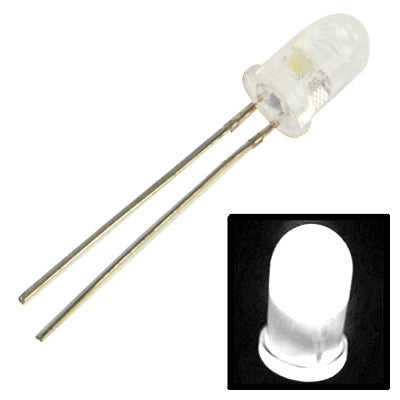 1000 PCS F5 Water Clear LED Emitting Diode Lamp(White Light) - Light Beads by PMc TechLife | Online Shopping South Africa | PMc TechLife | Buy Now Pay Later Mobicred