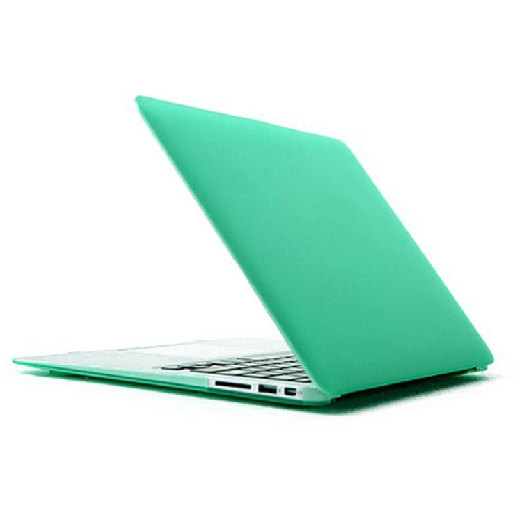 ENKAY for MacBook Air 11.6 inch (US Version) / A1370 / A1465 4 in 1 Frosted Hard Shell Plastic Protective Case with Screen Protector & Keyboard Guard & Anti-dust Plugs(Green) - MacBook Air Cases by ENKAY | Online Shopping South Africa | PMC Jewellery | Buy Now Pay Later Mobicred