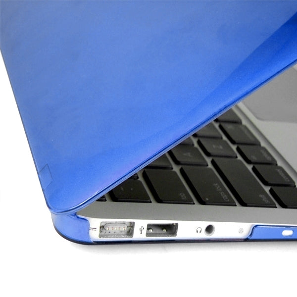 ENKAY for MacBook Air 13.3 inch (US Version) / A1369 / A1466 4 in 1 Crystal Hard Shell Plastic Protective Case with Screen Protector & Keyboard Guard & Anti-dust Plugs(Dark Blue) - MacBook Air Cases by ENKAY | Online Shopping South Africa | PMC Jewellery | Buy Now Pay Later Mobicred