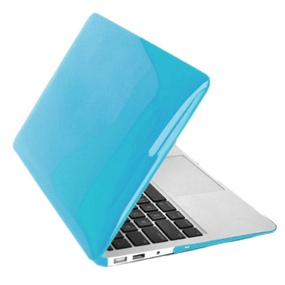 ENKAY for MacBook Air 13.3 inch (US Version) / A1369 / A1466 4 in 1 Crystal Hard Shell Plastic Protective Case with Screen Protector & Keyboard Guard & Anti-dust Plugs(Blue) - MacBook Air Cases by ENKAY | Online Shopping South Africa | PMC Jewellery | Buy Now Pay Later Mobicred