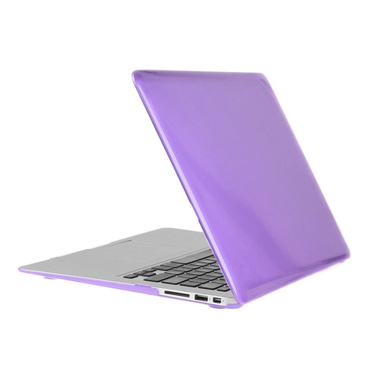 ENKAY for Macbook Air 11.6 inch (US Version) / A1370 / A1465 Hat-Prince 3 in 1 Crystal Hard Shell Plastic Protective Case with Keyboard Guard & Port Dust Plug(Purple) - MacBook Air Cases by ENKAY | Online Shopping South Africa | PMC Jewellery | Buy Now Pay Later Mobicred