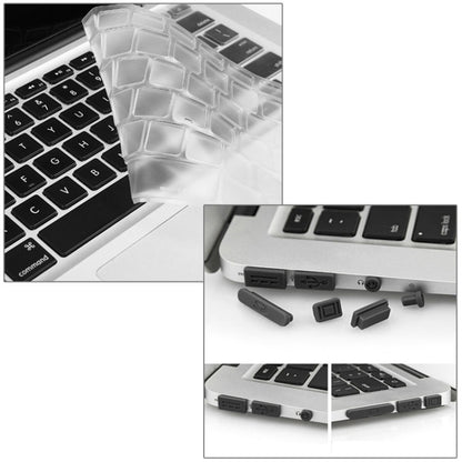 ENKAY for Macbook Air 11.6 inch (US Version) / A1370 / A1465 Hat-Prince 3 in 1 Crystal Hard Shell Plastic Protective Case with Keyboard Guard & Port Dust Plug(White) - MacBook Air Cases by ENKAY | Online Shopping South Africa | PMC Jewellery | Buy Now Pay Later Mobicred