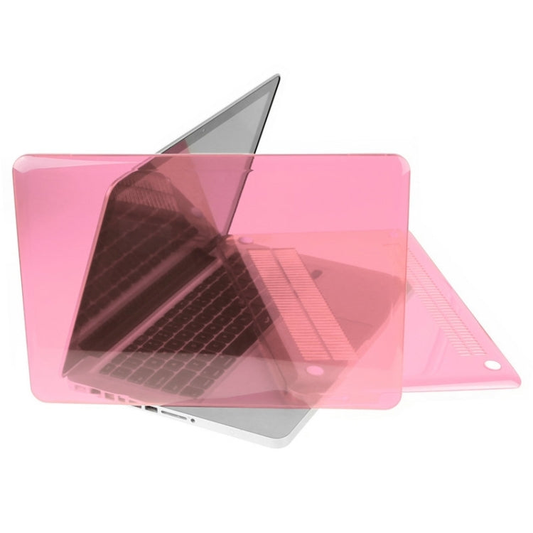 ENKAY for Macbook Pro 13.3 inch (US Version) / A1278 Hat-Prince 3 in 1 Crystal Hard Shell Plastic Protective Case with Keyboard Guard & Port Dust Plug(Pink) - MacBook Pro Cases by ENKAY | Online Shopping South Africa | PMC Jewellery | Buy Now Pay Later Mobicred