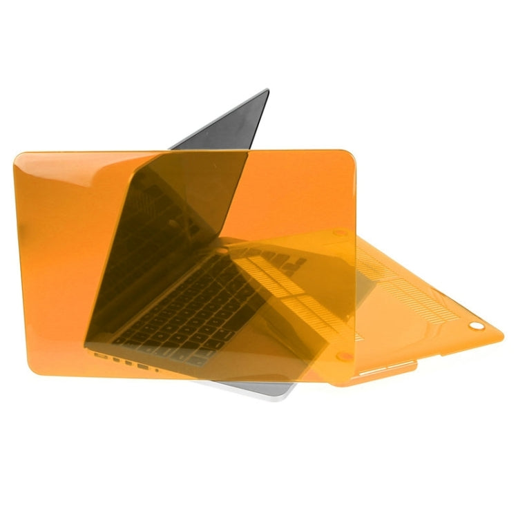 ENKAY for Macbook Pro Retina 13.3 inch (US Version) / A1425 / A1502 Hat-Prince 3 in 1 Crystal Hard Shell Plastic Protective Case with Keyboard Guard & Port Dust Plug(Orange) - MacBook Pro Cases by ENKAY | Online Shopping South Africa | PMC Jewellery | Buy Now Pay Later Mobicred