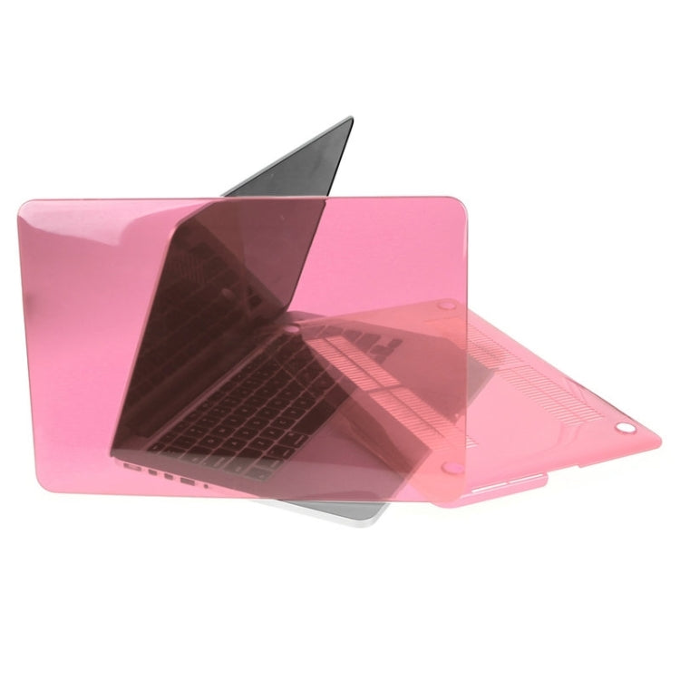 ENKAY for Macbook Pro Retina 15.4 inch (US Version) / A1398 Hat-Prince 3 in 1 Crystal Hard Shell Plastic Protective Case with Keyboard Guard & Port Dust Plug(Pink) - MacBook Pro Cases by ENKAY | Online Shopping South Africa | PMC Jewellery | Buy Now Pay Later Mobicred