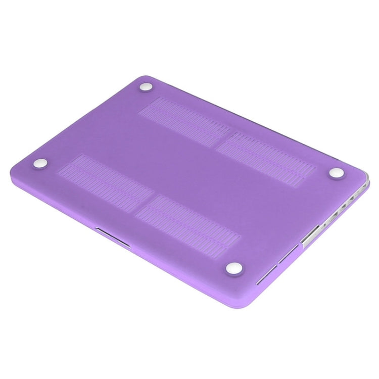 ENKAY for Macbook Pro Retina 15.4 inch (US Version) / A1398 Hat-Prince 3 in 1 Frosted Hard Shell Plastic Protective Case with Keyboard Guard & Port Dust Plug(Purple) - MacBook Pro Cases by ENKAY | Online Shopping South Africa | PMC Jewellery | Buy Now Pay Later Mobicred