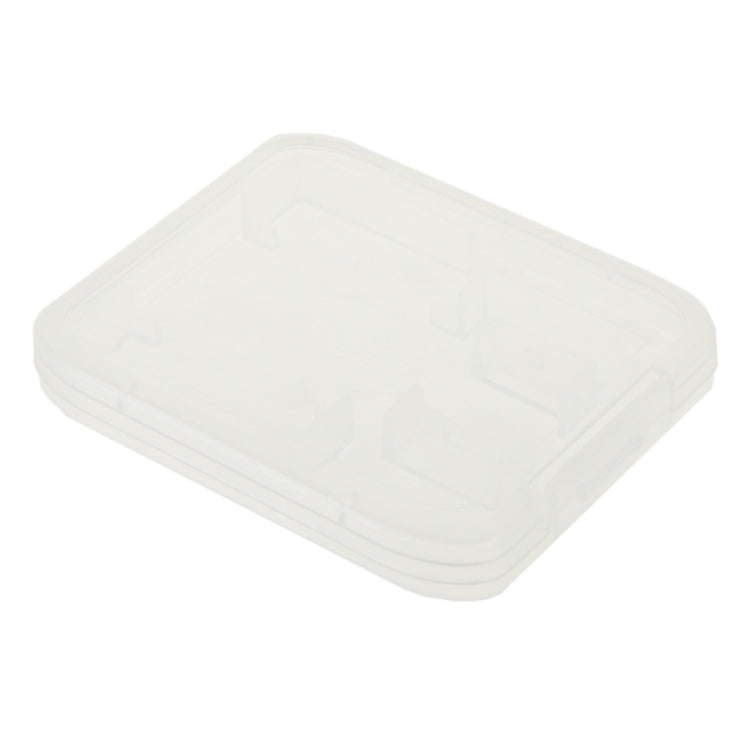 100Pcs Transparent Plastic Storage Card Box for SD Card + Micro SD Card(TF Card)(Transparent) - Card Case by PMC TechLife | Online Shopping South Africa | PMC TechLife