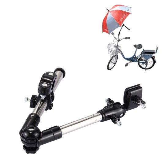 Universal Foldable Adjustable Stainless Steel Cycling Umbrella Bracket Holder Angle Adjustable Mount Stand for Bike Motorcycle(Black) - Holders by PMC Jewellery | Online Shopping South Africa | PMC Jewellery