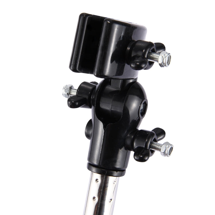 Universal Foldable Adjustable Stainless Steel Cycling Umbrella Bracket Holder Angle Adjustable Mount Stand for Bike Motorcycle(Black) - Holders by PMC TechLife | Online Shopping South Africa | PMC TechLife