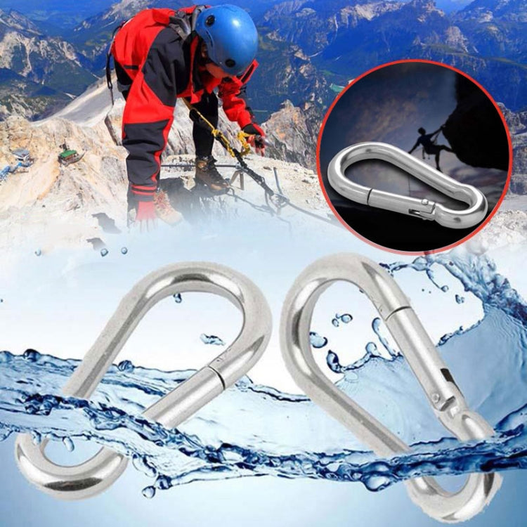 M5 Stainless Steel Carabiner Spring Hook Multi-tool Mountaineering Buckle Lock Camping Hook Rope, Inner Diameter: 4.9mm - Hooks by PMC TechLife | Online Shopping South Africa | PMC TechLife | Buy Now Pay Later Mobicred