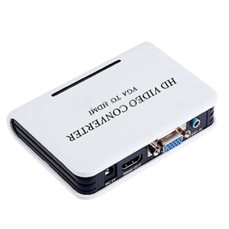 1080P Audio VGA to HDMI HD HDTV Video Converter(White) - Converter by PMC Jewellery | Online Shopping South Africa | PMC Jewellery | Buy Now Pay Later Mobicred